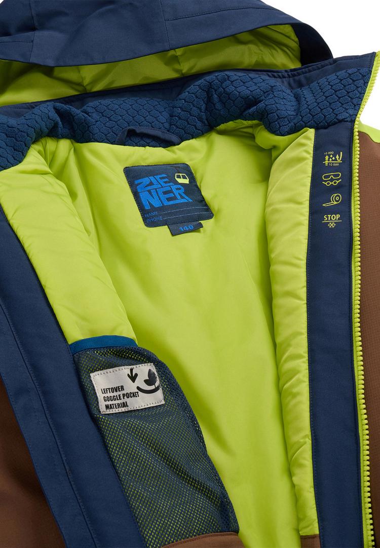 Ziener Ziener ABBE-Z Skijacke Kinder - dark chestnut ripstop - 1 | SportScheck