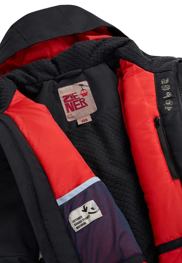 Ziener Ziener ALIM-Z Skijacke Jungen - sandstone ripstop - 1 | SportScheck