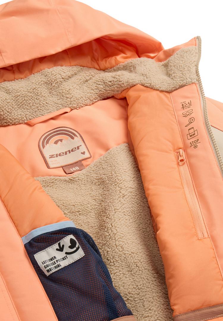 Ziener Ziener ARNU-Z Skijacke Kinder - brownie stru tex - 1 | SportScheck
