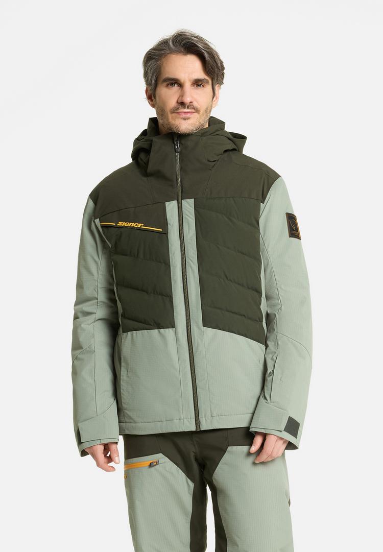Ziener Ziener TIDAL-Z Skijacke Herren - dusty green ripstop - 0 | SportScheck