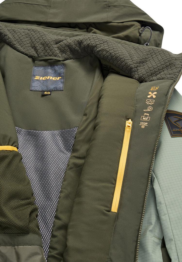 Ziener Ziener TIDAL-Z Skijacke Herren - dusty green ripstop - 1 | SportScheck
