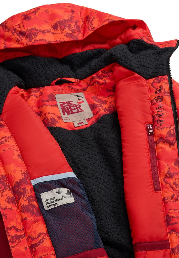 Ziener Ziener ARNU-Z Skijacke Kinder - wine pigment - 1 | SportScheck