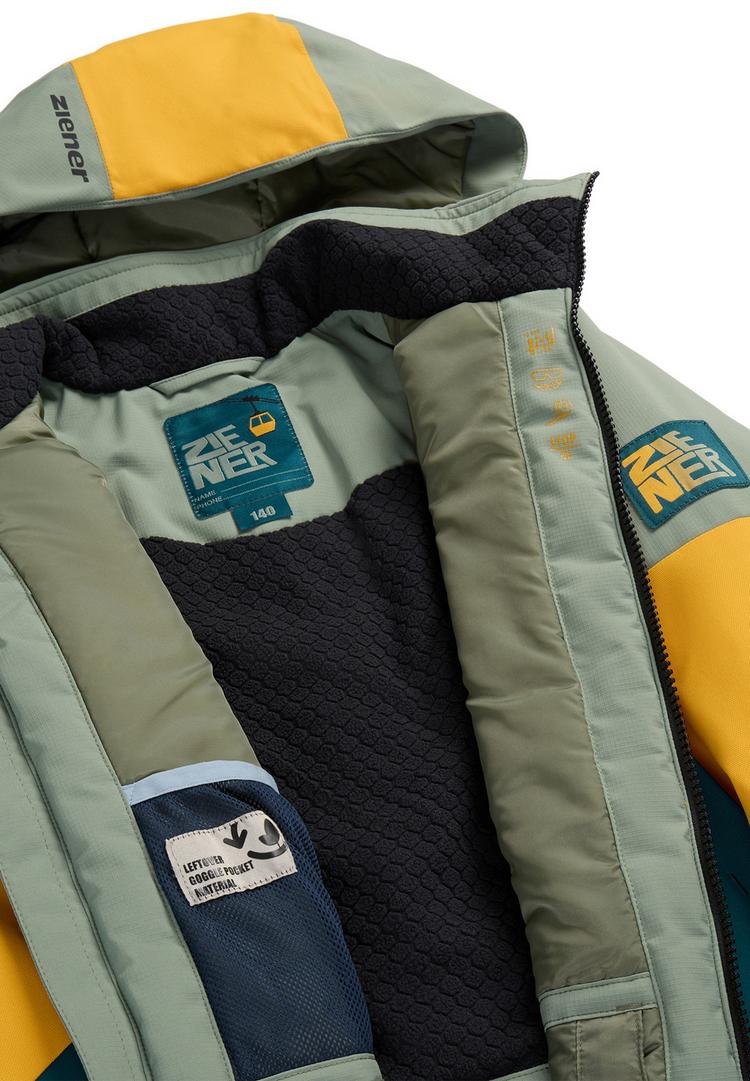 Ziener Ziener AGIMO-Z Skijacke Jungen - golden mango tex - 1 | SportScheck