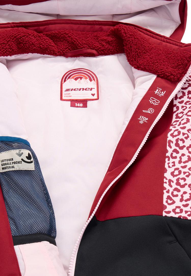 Ziener Ziener ABBE-Z Skijacke Kinder - red leo - 1 | SportScheck