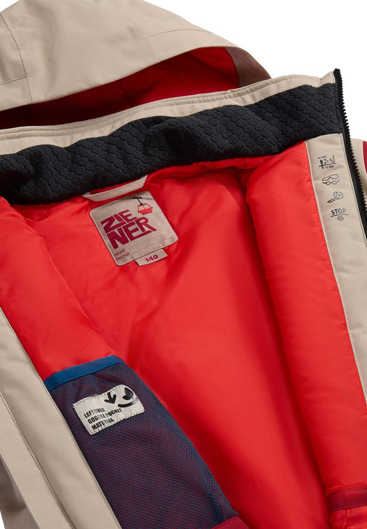 Ziener Ziener ABBE-Z Skijacke Kinder - sandstone ripstop - 1 | SportScheck