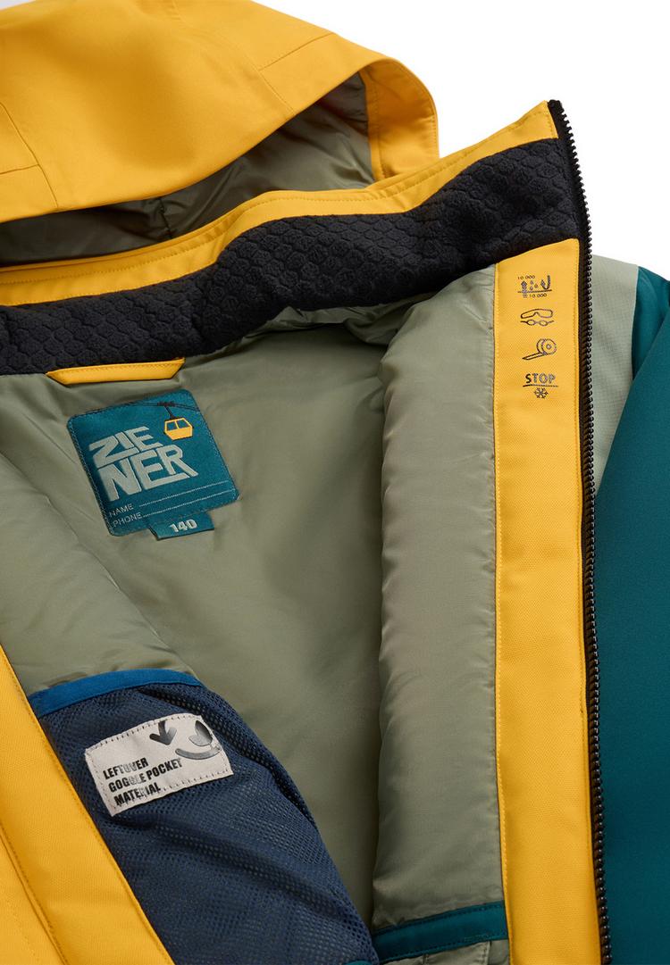 Ziener Ziener ABBE-Z Skijacke Kinder - turquoise ocean - 1 | SportScheck