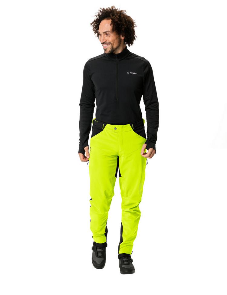VAUDE VAUDE Men's Qimsa Softshell Pants II Fahrradhose Herren - neon yellow - 2 | SportScheck