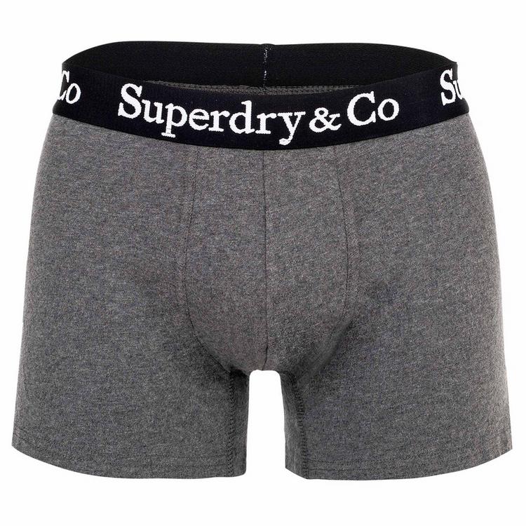 Superdry Superdry Boxershort Unterhose Herren - Schwarz/Anthrazit/Wei&szlig; - 4 | SportScheck