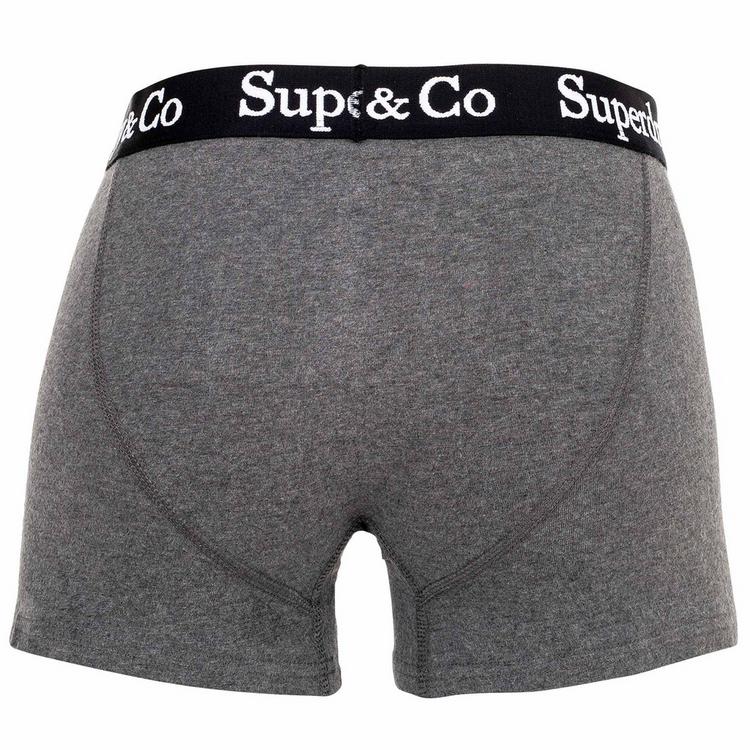 Superdry Superdry Boxershort Unterhose Herren - Schwarz/Anthrazit/Wei&szlig; - 5 | SportScheck