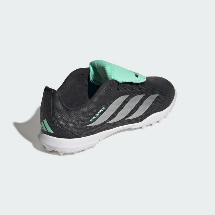 adidas adidas PREDATOR CLUB Kids Fu&szlig;ballschuh, Turf, Fu&szlig;ballschuhe Kinder - Core Black / Silver Metallic / Pulse Mint - 3 | SportScheck