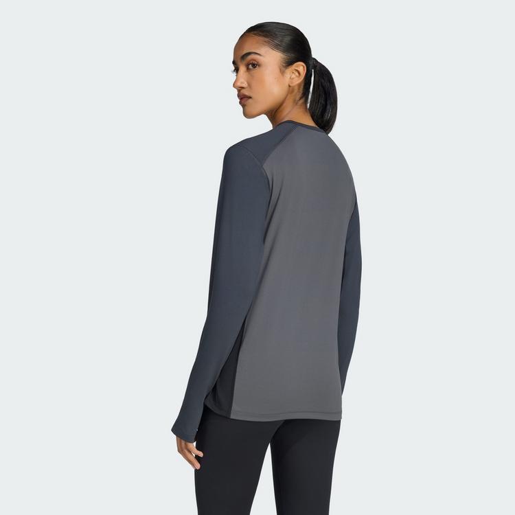 adidas adidas TERREX MULTI BASELAYER Shirt, SYNTHETIK T-Shirt Damen - Carbon - 1 | SportScheck