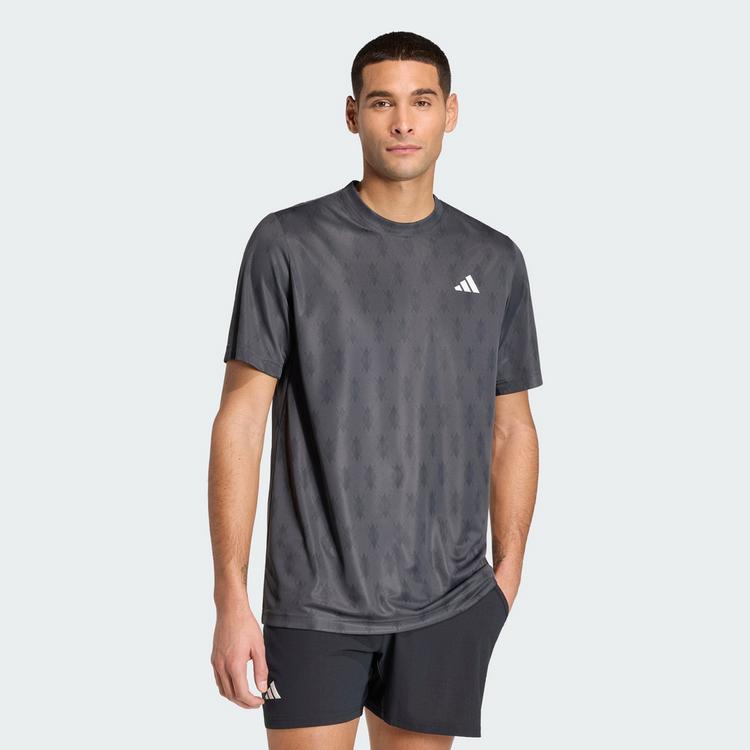 adidas adidas CLUB TENNIS CLIMACOOL GRAFIK T-SHIRT T-Shirt Herren - Carbon / Black - 0 | SportScheck