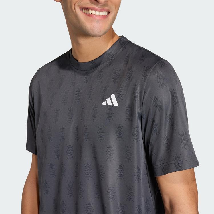 adidas adidas CLUB TENNIS CLIMACOOL GRAFIK T-SHIRT T-Shirt Herren - Carbon / Black - 0 | SportScheck