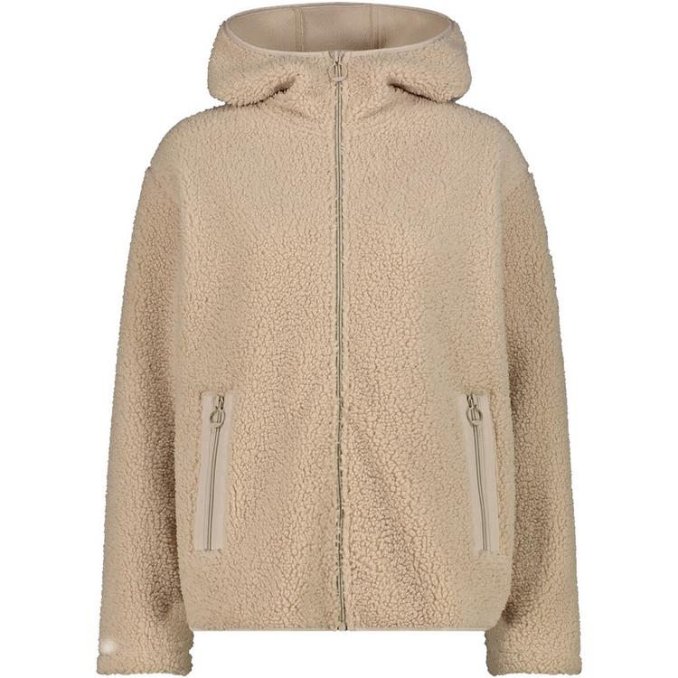 CMP CMP WOMAN JACKET FIX HOOD Langarmshirt Damen - Khaki1615 - 0 | SportScheck