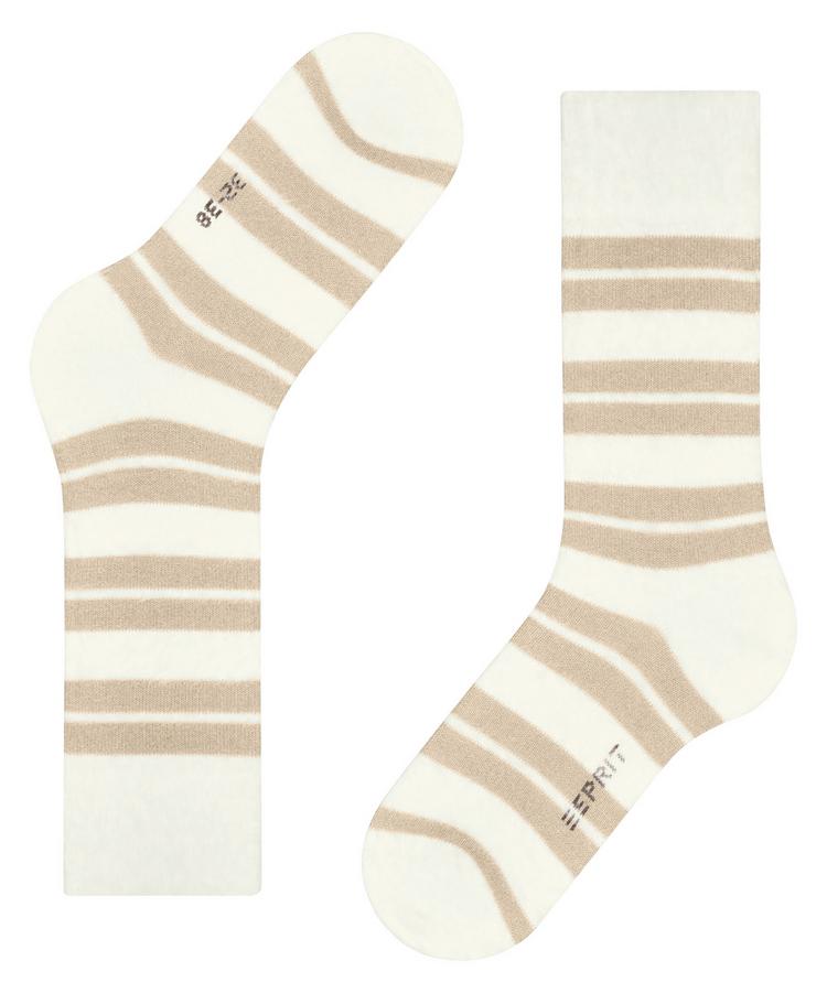 ESPRIT ESPRIT Plush Stripes Socken Damen - creme (2050) - 2 | SportScheck