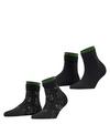 ESPRIT Soft Blooms 2P Socken Damen - black (3000)