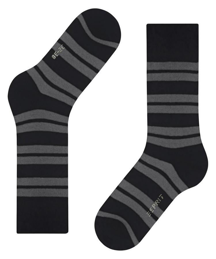 ESPRIT ESPRIT Plush Stripes Socken Damen - black (3000) - 2 | SportScheck