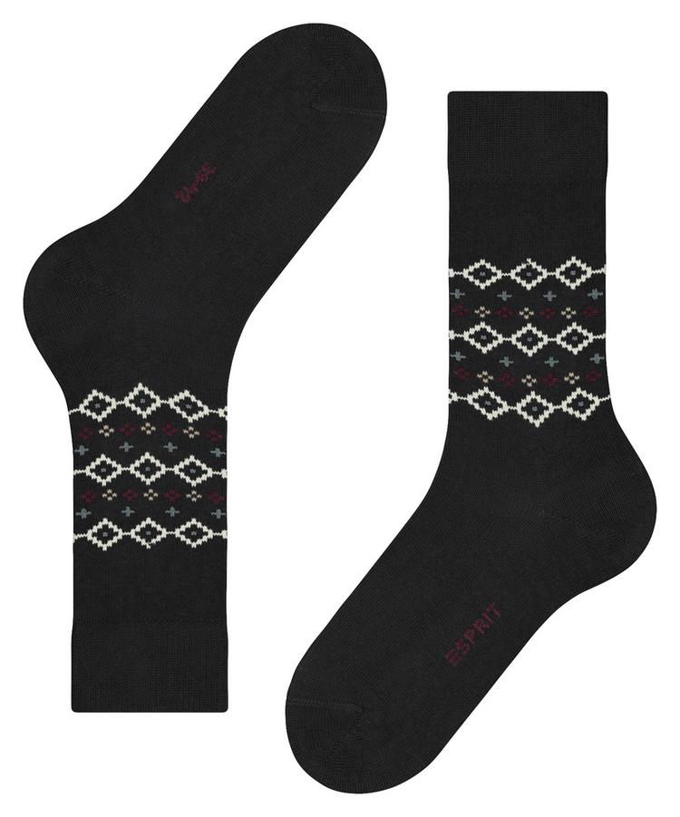 ESPRIT ESPRIT Nordic Heritage Socken Herren - black (3000) - 2 | SportScheck