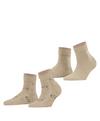 ESPRIT Soft Blooms 2P Socken Damen - sand mel. (4650)