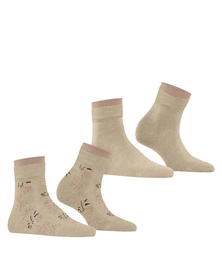 ESPRIT ESPRIT Soft Blooms 2P Socken Damen - sand mel. (4650) - 0 | SportScheck