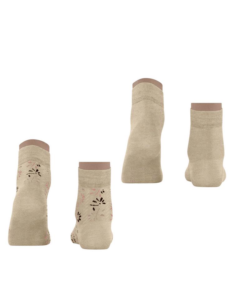 ESPRIT ESPRIT Soft Blooms 2P Socken Damen - sand mel. (4650) - 0 | SportScheck