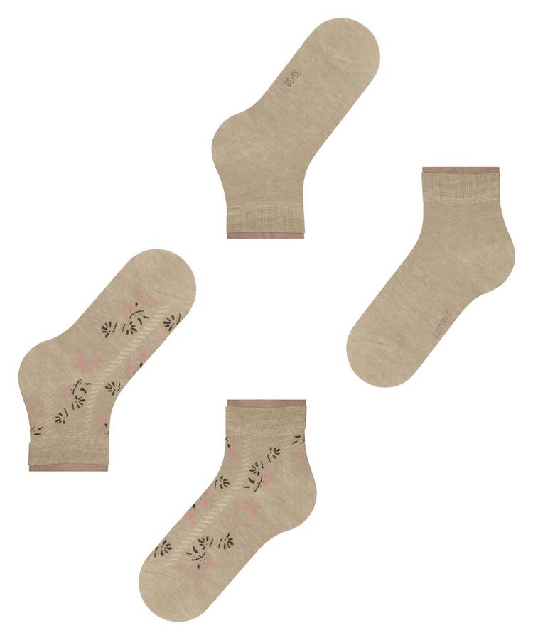 ESPRIT ESPRIT Soft Blooms 2P Socken Damen - sand mel. (4650) - 2 | SportScheck