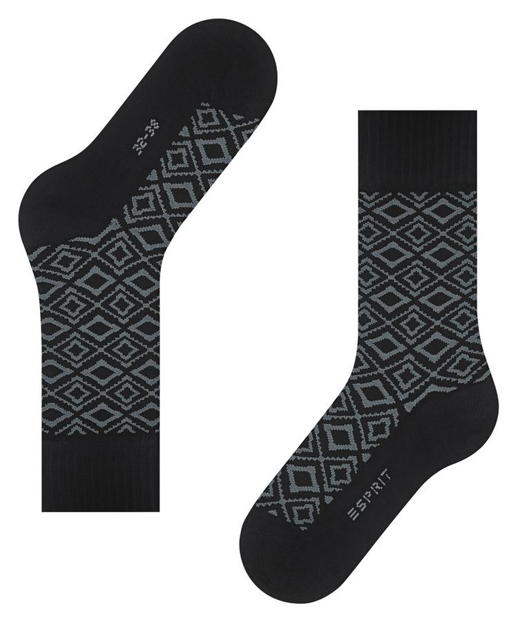 ESPRIT ESPRIT Winter Plaid SO Socken Damen - black (3000) - 2 | SportScheck