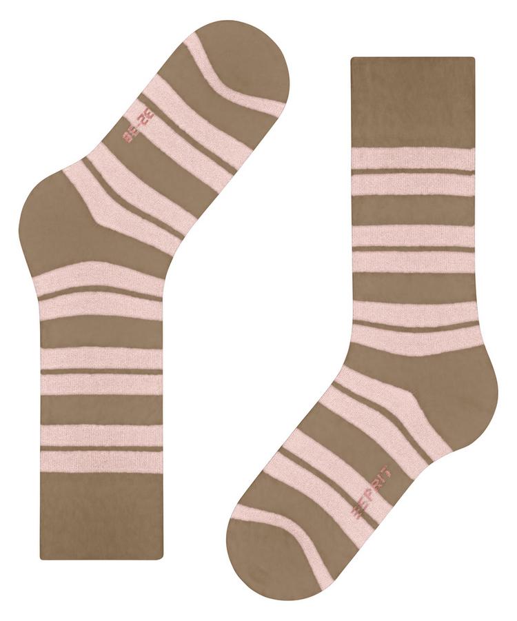 ESPRIT ESPRIT Plush Stripes Socken Damen - beige (4240) - 2 | SportScheck