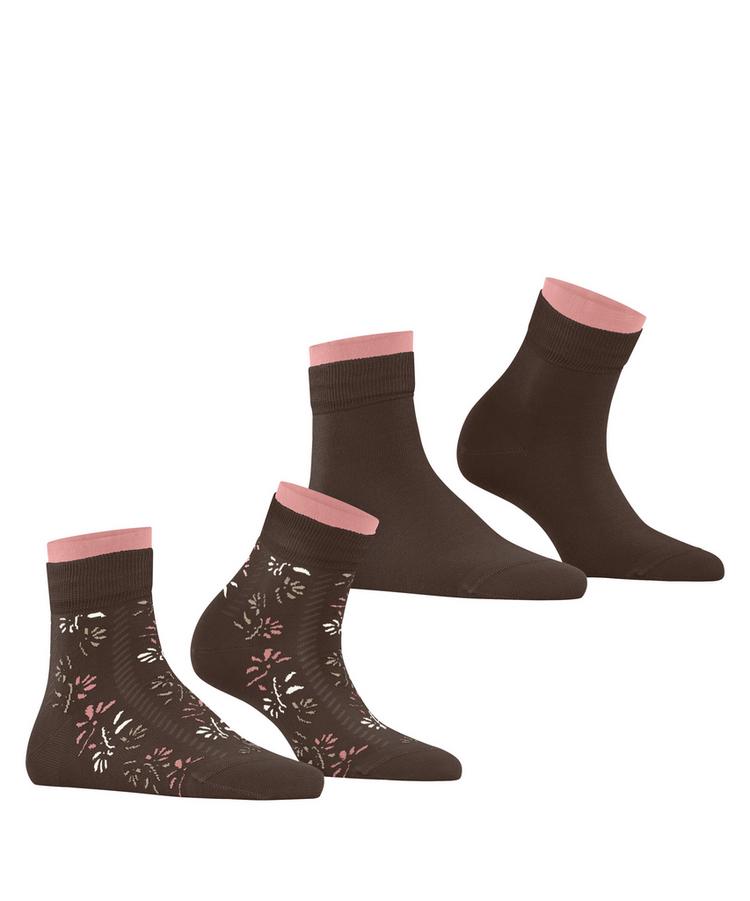 ESPRIT ESPRIT Soft Blooms 2P Socken Damen - chocolate (5272) - 0 | SportScheck