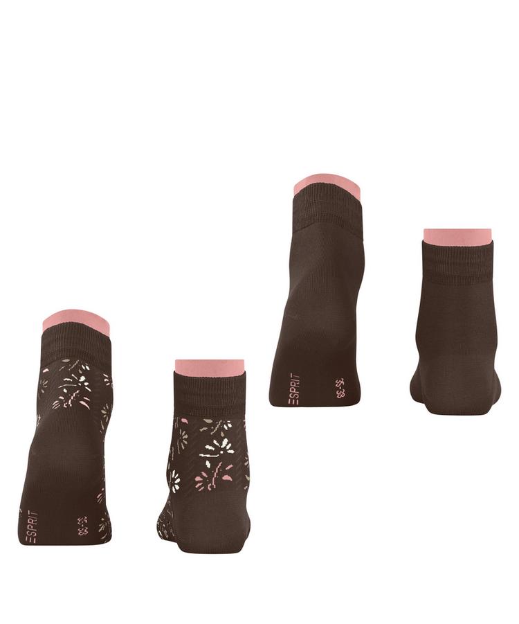 ESPRIT ESPRIT Soft Blooms 2P Socken Damen - chocolate (5272) - 0 | SportScheck