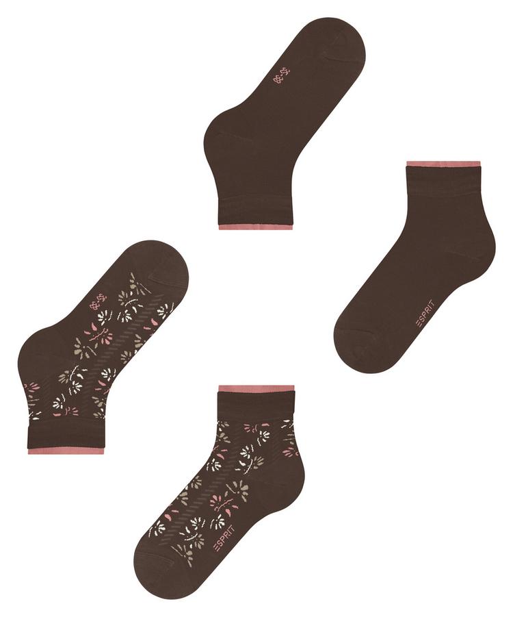 ESPRIT ESPRIT Soft Blooms 2P Socken Damen - chocolate (5272) - 2 | SportScheck