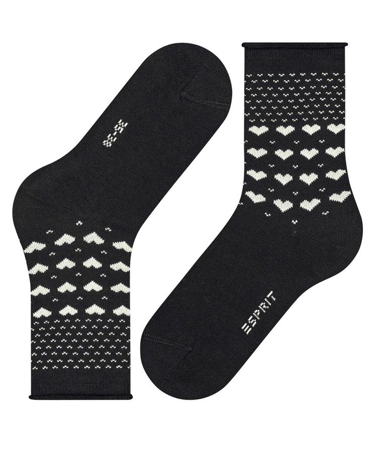 ESPRIT ESPRIT Warming Hearts SO Socken Damen - black (3000) - 3 | SportScheck