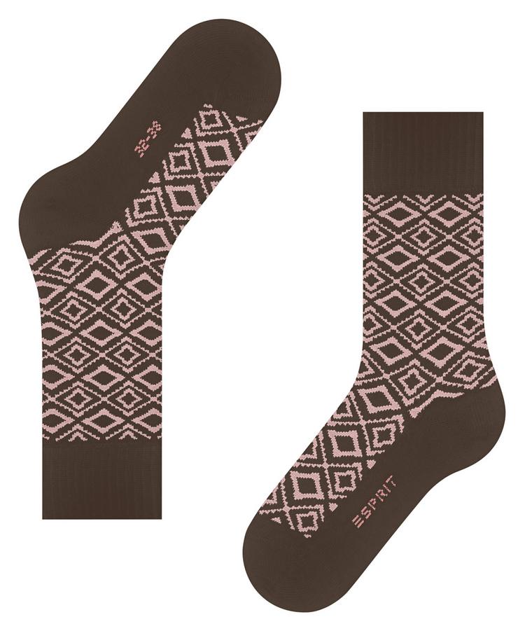 ESPRIT ESPRIT Winter Plaid SO Socken Damen - chocolate (5004) - 2 | SportScheck
