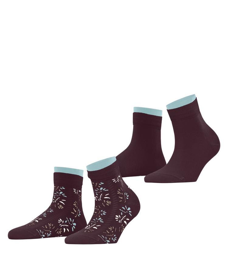 ESPRIT ESPRIT Soft Blooms 2P Socken Damen - claret (8375) - 0 | SportScheck