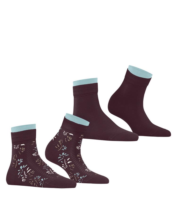 ESPRIT ESPRIT Soft Blooms 2P Socken Damen - claret (8375) - 0 | SportScheck