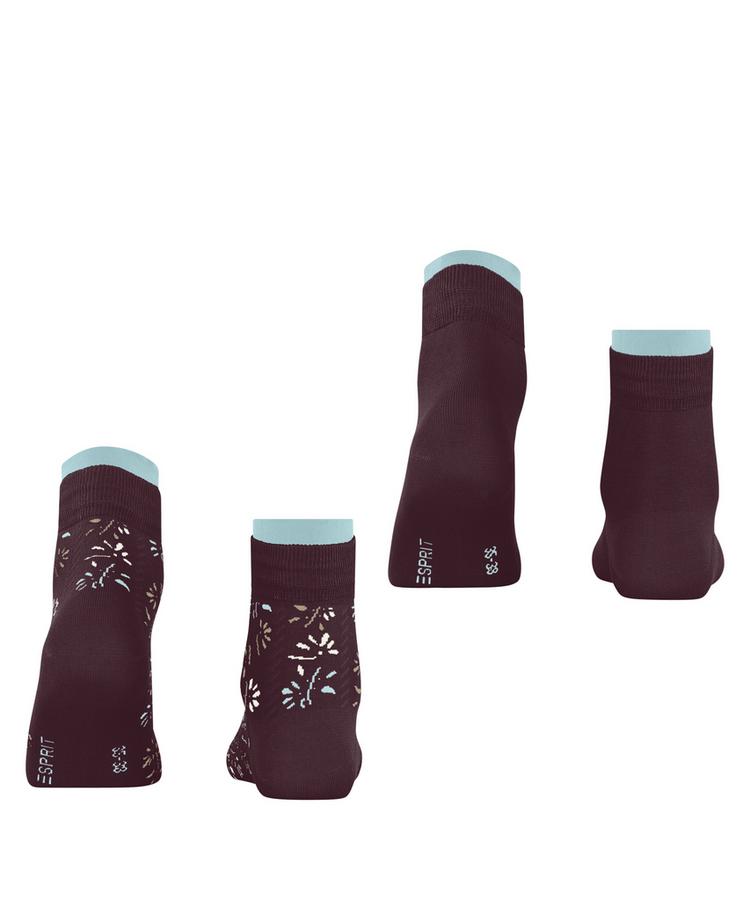 ESPRIT ESPRIT Soft Blooms 2P Socken Damen - claret (8375) - 0 | SportScheck