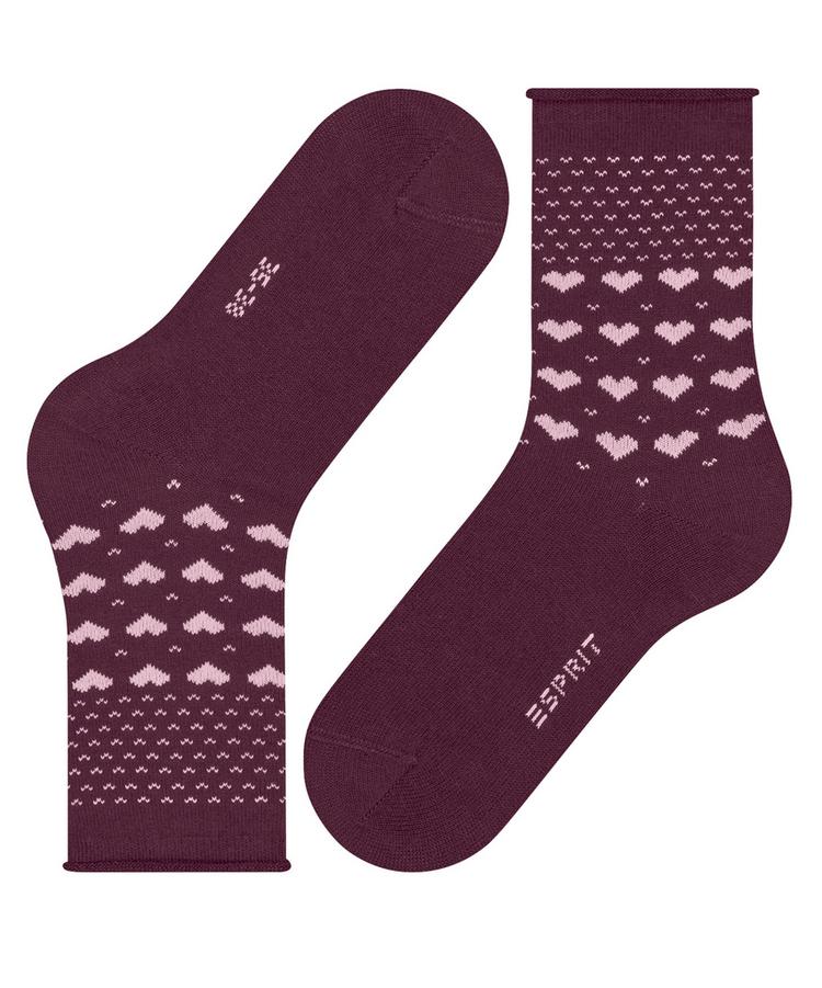 ESPRIT ESPRIT Warming Hearts SO Socken Damen - merlot (8005) - 3 | SportScheck