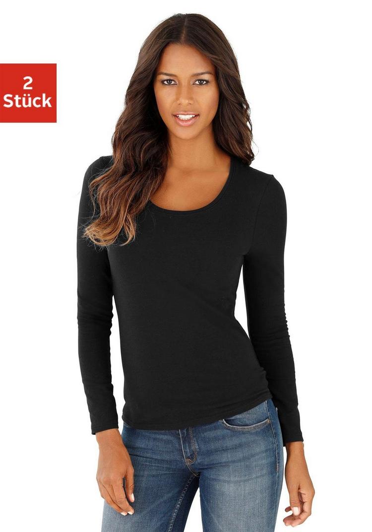 Vivance Vivance Langarmshirt Langarmshirt Damen - schwarz - 2 | SportScheck