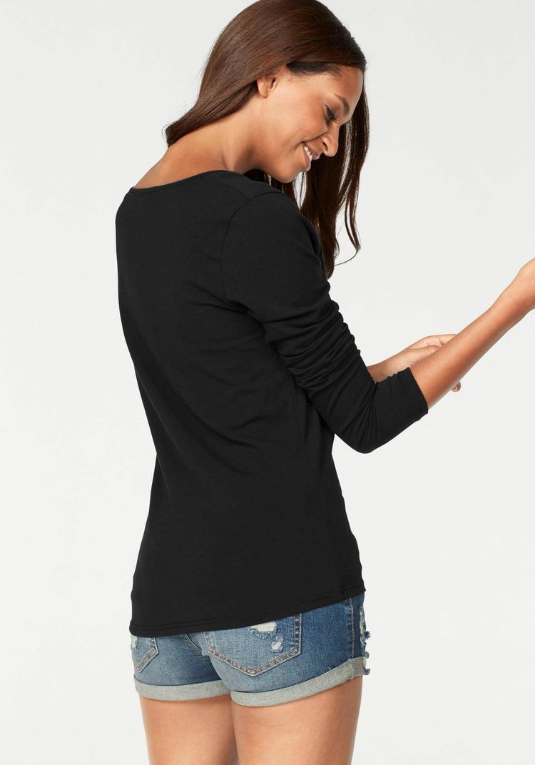 Vivance Vivance Langarmshirt Langarmshirt Damen - schwarz - 3 | SportScheck