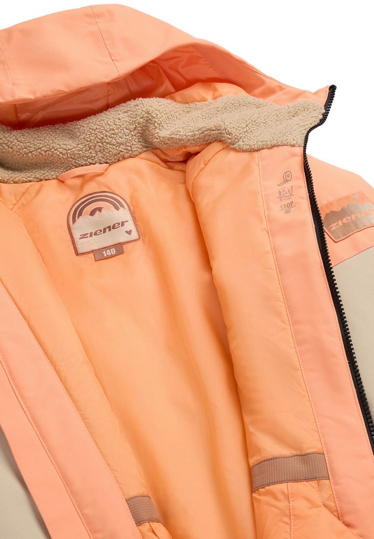Ziener Ziener ARTIKO-Z Skijacke Kinder - soft taupe tex - 1 | SportScheck