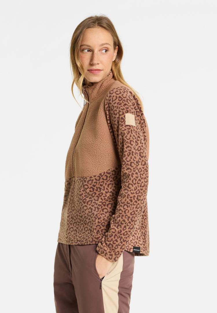 Ziener Ziener JANKA-Z Funktionssweatshirt Damen - brownie leo - 2 | SportScheck
