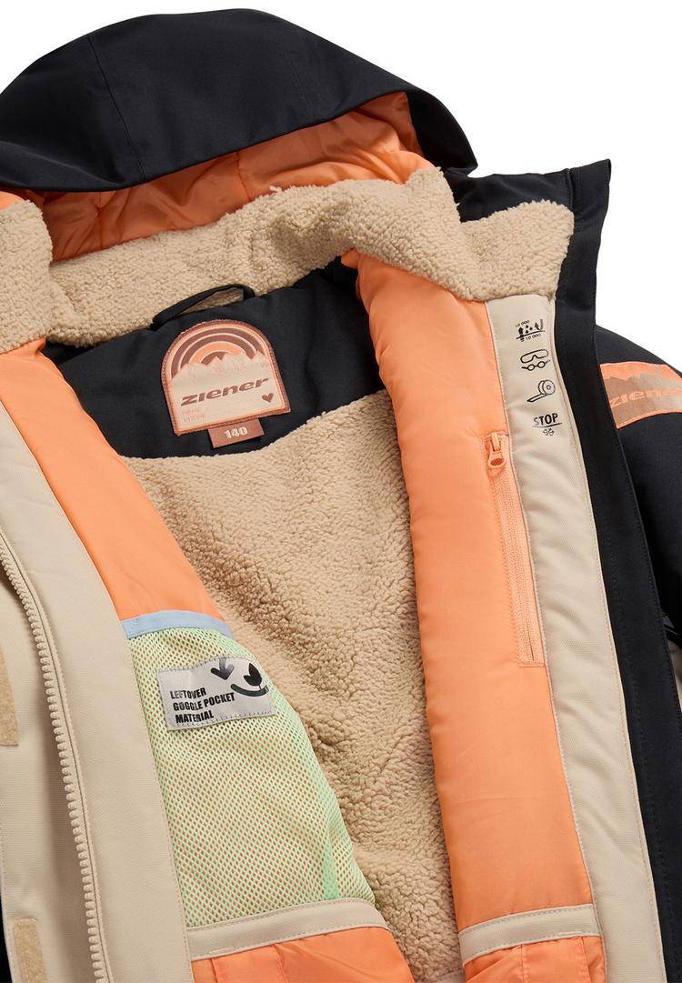 Ziener Ziener AKONIA-Z Skijacke M&auml;dchen - soft taupe tex - 1 | SportScheck