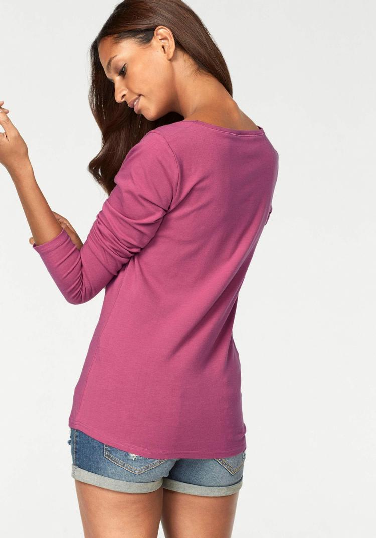 Vivance Vivance Langarmshirt Langarmshirt Damen - beere - blau - 3 | SportScheck