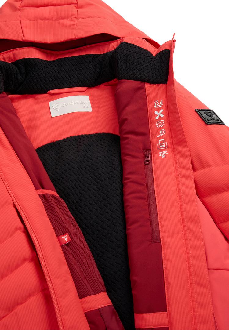 Ziener Ziener TETTA-Z Skijacke Damen - Fiery Red - 1 | SportScheck