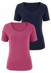 Vivance T-Shirt T-Shirt Damen - beere - blau