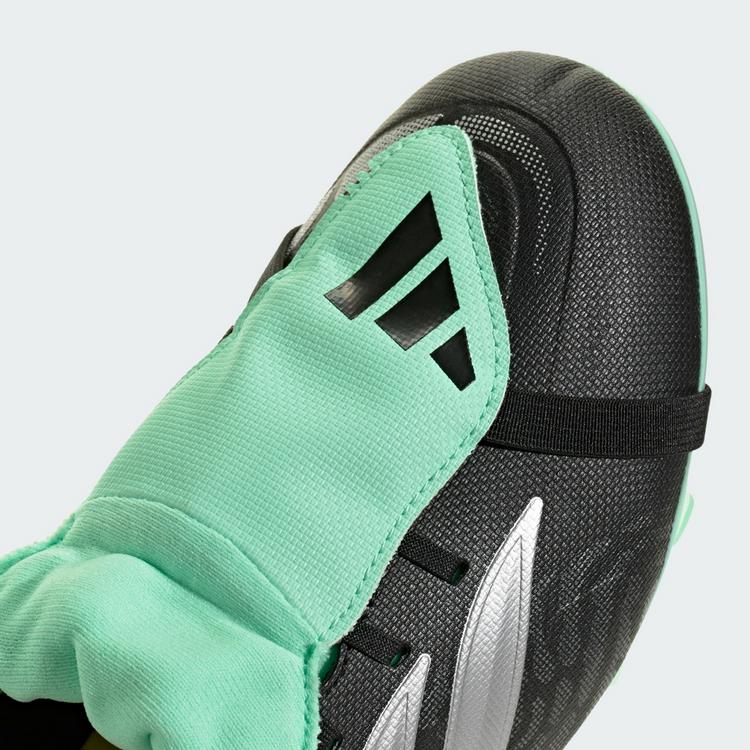 adidas adidas PREDATOR CLUB Fu&szlig;ballschuh, Fu&szlig;ballschuhe - Core Black / Silver Metallic / Pulse Mint - 5 | SportScheck