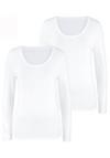 Vivance Langarmshirt Langarmshirt Damen - wei&szlig;