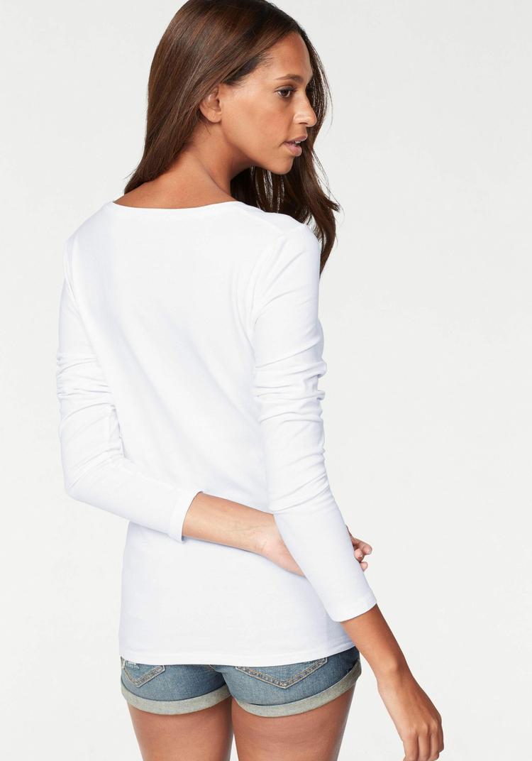 Vivance Vivance Langarmshirt Langarmshirt Damen - wei&szlig; - 3 | SportScheck