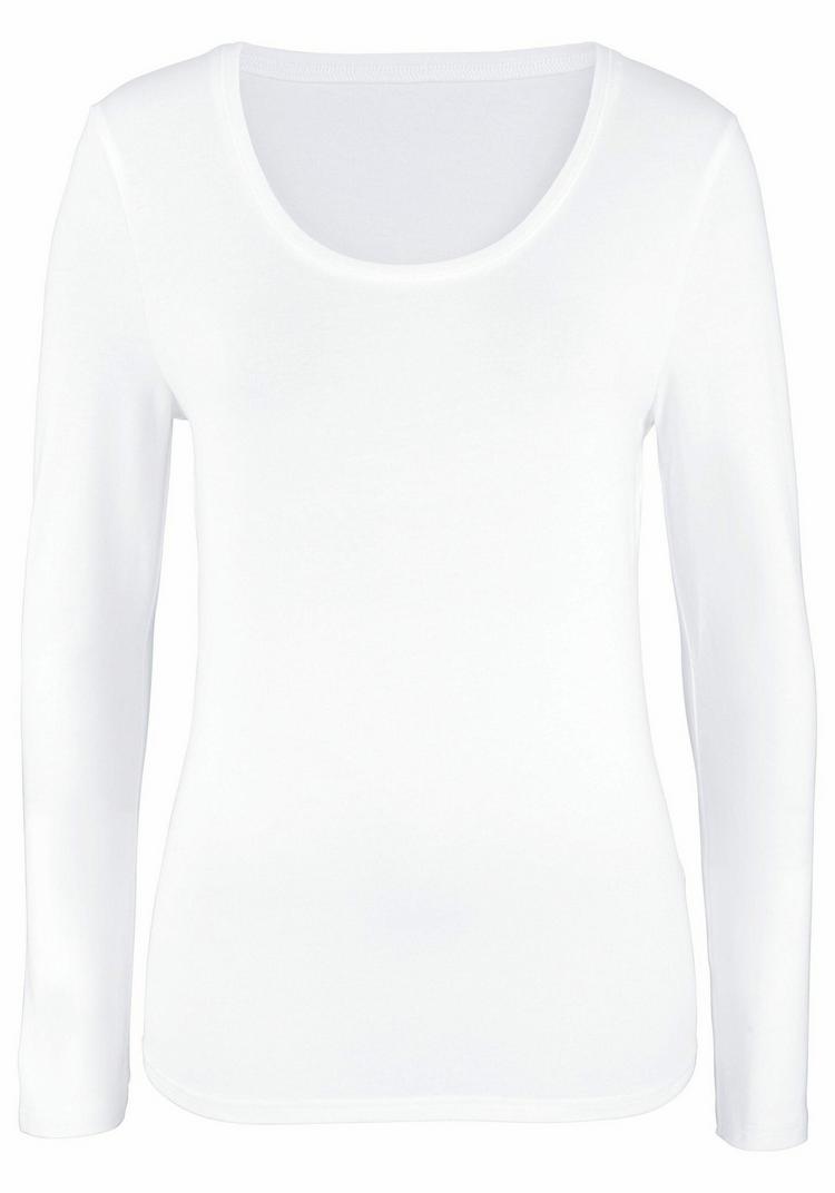Vivance Vivance Langarmshirt Langarmshirt Damen - wei&szlig; - 0 | SportScheck