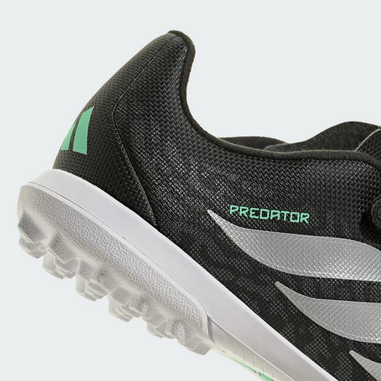 adidas adidas PREDATOR CLUB Kids Fu&szlig;ballschuh, Fu&szlig;ballschuhe Kinder - Core Black / Silver Metallic / Pulse Mint - 5 | SportScheck